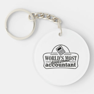 World's Most Awesome Accountant Sleutelhanger