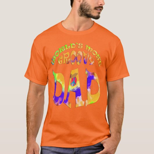 Worlds Most Groovy Dad T-shirt (Voorkant)