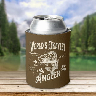 World's Okayest Angler - Funny Fishing Gift Blikjeskoeler