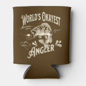 World's Okayest Angler - Funny Fishing Gift  Blikjeskoeler (Voorkant)