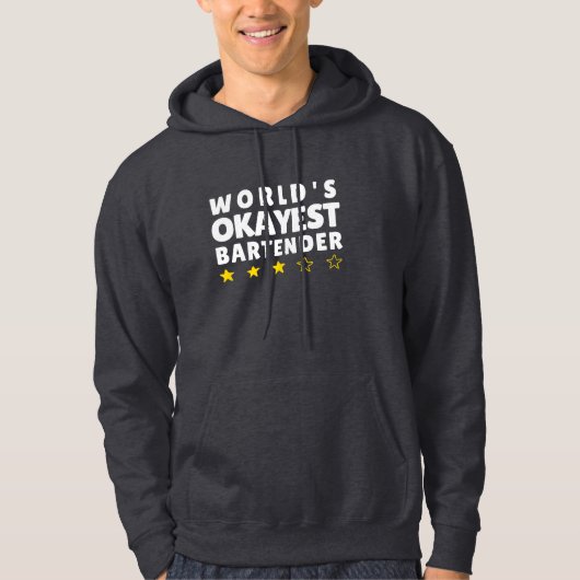 World's Okayest Bartender - grappig Hoodie (Voorkant)