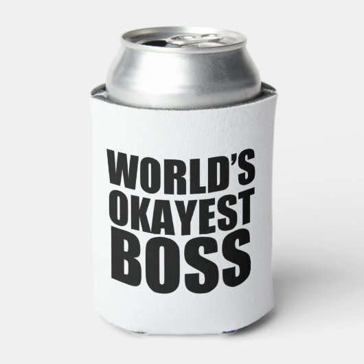 Worlds Okayest Boss Blikjeskoeler (Blikje Voorkant)