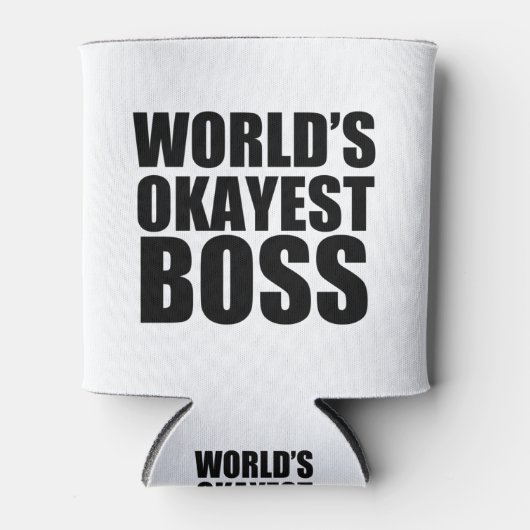 Worlds Okayest Boss Blikjeskoeler (Voorkant)