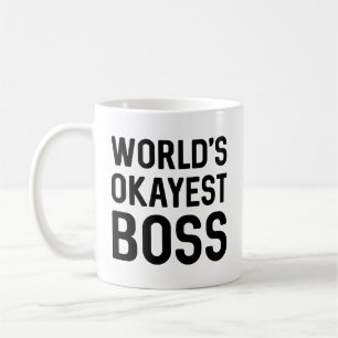 World's Okayest Boss Koffiemok