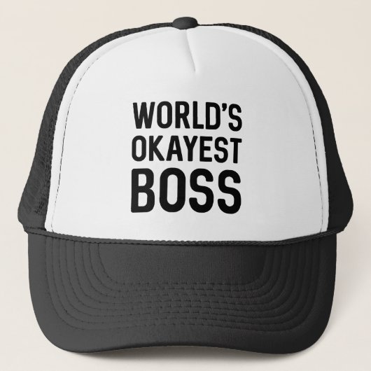 World's Okayest Boss Trucker Pet (Voorkant)