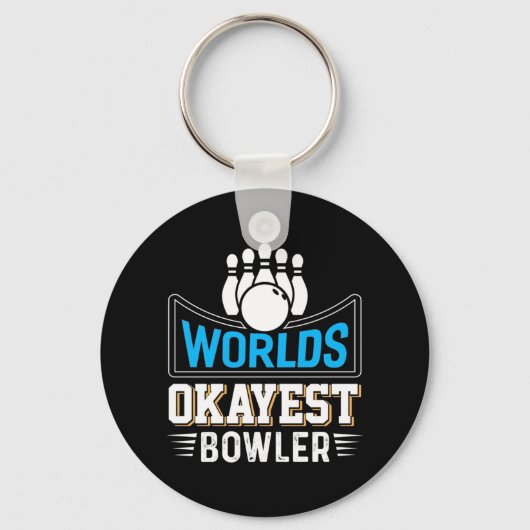 Worlds Okayest Bowler Sleutelhanger (Voorkant)