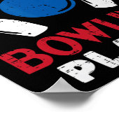 Worlds Okayest Bowling Player Funny Bowler Mannen  Poster (Hoek)
