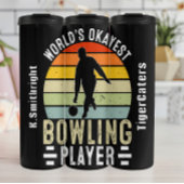 World's Okayest Bowling Player Graphic Thermosbeker