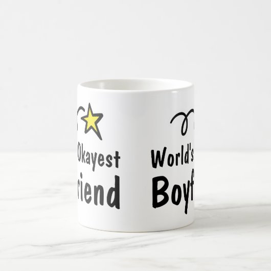 World's Okayest Boyvriend Coffee Mok Gift (Center)