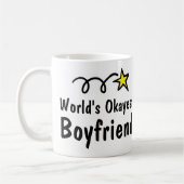 World's Okayest Boyvriend Coffee Mok Gift (Links)