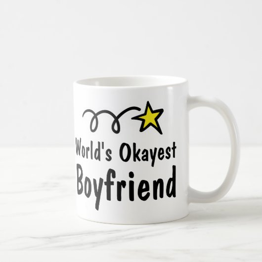 World's Okayest Boyvriend Coffee Mok Gift (Rechts)