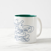 World's Okayest Boyvriend Funny Cute Love Quote Tweekleurige Koffiemok (Voorkant rechts)