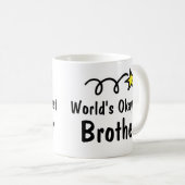 World's Okayest Brother Coffee Mok Gift (Voorkant rechts)