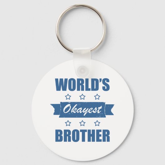 World's Okayest Brother Sleutelhanger (Voorkant)