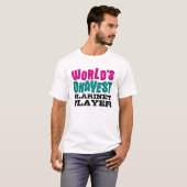 World's Okayest Clarinet Player Funny Music T-shirt (Voorkant volledig)