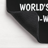 World's Okayest co worker mouse pad Birthday gift Muismat (Hoek)