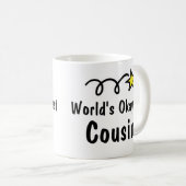 World's Okayest Cousin Coffee Mok Gift (Voorkant rechts)