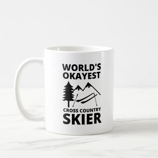 Worlds Okayest Cross Country Skier - Skiing Koffiemok (Links)
