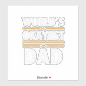 World's Okayest Dad Sticker (Vel)