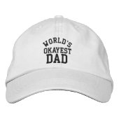 World's Okayest Dad Vaderdag Grappig pet voor papa (Voorkant)