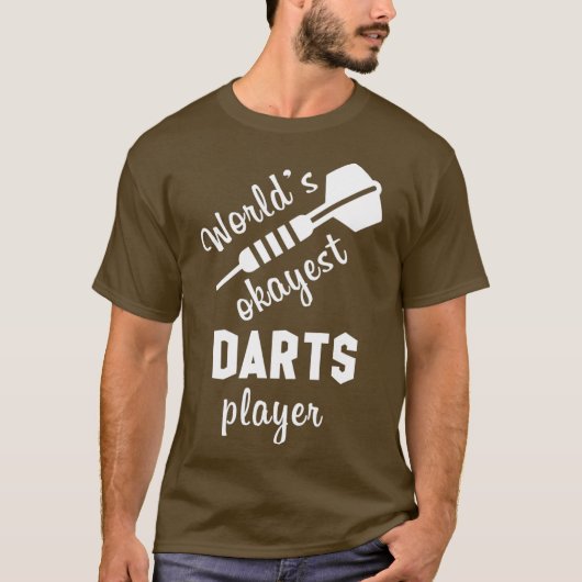 Worlds Okayest Darts Player T-shirt (Voorkant)