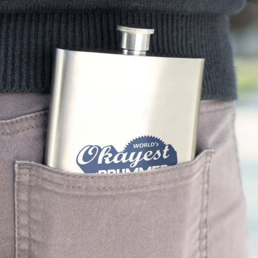 Worlds Okayest Drummer Flacon (Voorbeeld)