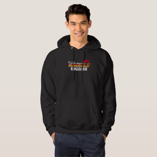 Worlds Okayest Engineer, Funny Engineering Premium Hoodie (Voorkant volledig)