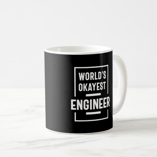 World's Okayest Engineer Koffiemok (Voorkant rechts)