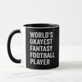 World's Okayest Fantasy Football Player Funny Gift Mok (Links)