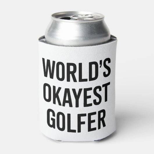 World's Okayest Golfer Dad Father's Day Golfing  Blikjeskoeler (Blikje Voorkant)