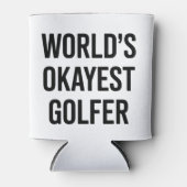 World's Okayest Golfer Dad Father's Day Golfing  Blikjeskoeler (Voorkant)
