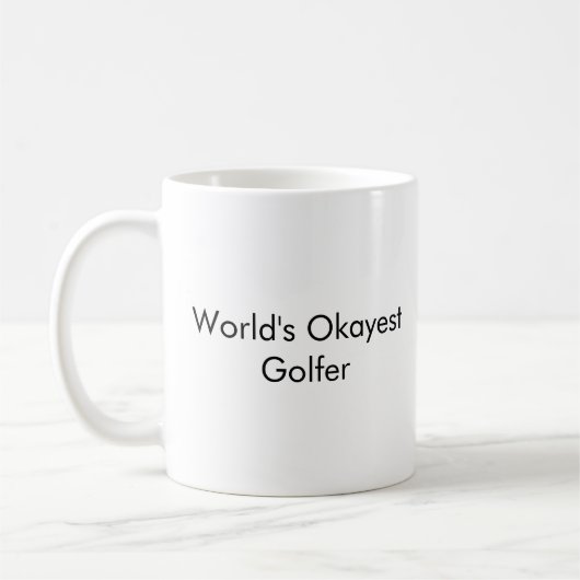 "World's Okayest Golfer" Funny Dad Mok - Customiz (Links)