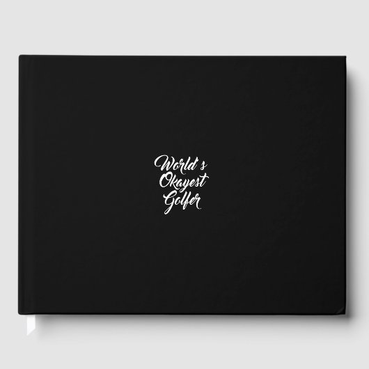 world's okayest golfer gastenboek (Voorkant)