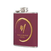 Worlds Okayest Golfer Gold Monogram Heupfles (Links)