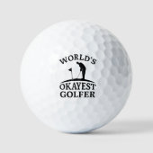 World's Okayest Golfer Golfballen (Voorkant)