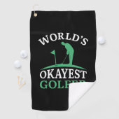 World's Okayest Golfer Golfhanddoek (Insitu)