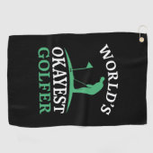 World's Okayest Golfer Golfhanddoek (Horizontaal)