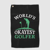 World's Okayest Golfer Golfhanddoek (Voorkant)