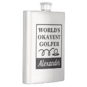 World's Okayest Golfer grappig golfcadeautje Flacon (Rechts)