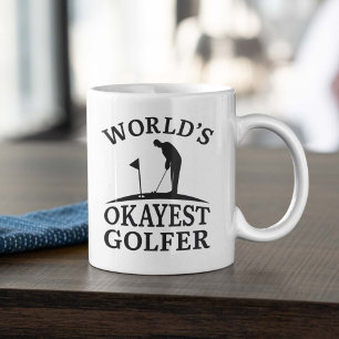 World's Okayest Golfer Koffiemok