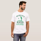 World's Okayest Golfer T-shirt (Voorkant volledig)