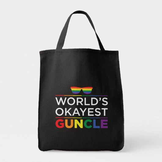 Worlds Okayest Goom Gay Pride Tote Bag (Voorkant)