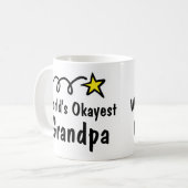 World's Okayest Grandpa Coffee Mok Gift (Voorkant links)
