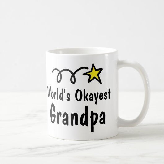 World's Okayest Grandpa Coffee Mok Gift (Rechts)