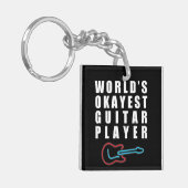 World's Okayest Guitar Player, Funny Sleutelhanger (Voorkant Links)