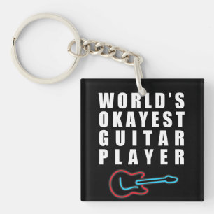 World's Okayest Guitar Player, Funny Sleutelhanger