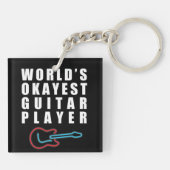 World's Okayest Guitar Player, Funny Sleutelhanger (Achterkant)