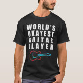 World's Okayest Guitar Player, Funny T-shirt (Voorkant)