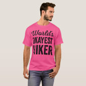 Worlds Okayest Hiker Funny Sarcastic Hiking Trail T-shirt (Voorkant volledig)