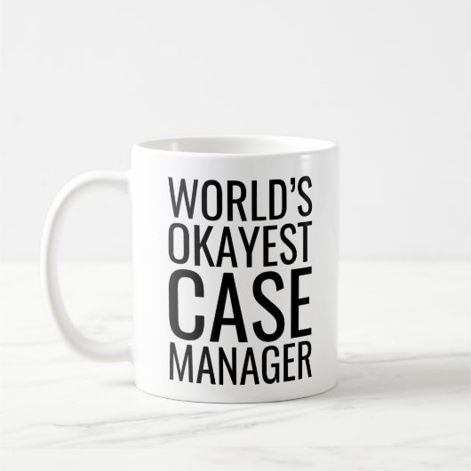 World's Okayest Hoesje Manager Koffiemok (Links)
